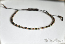Load image into Gallery viewer, Handmade Dainty Adjustable Yoga Style String Bracelet -or- Anklet