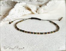 Load image into Gallery viewer, Handmade Dainty Adjustable Yoga Style String Bracelet -or- Anklet
