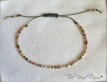 Load image into Gallery viewer, Handmade Dainty Adjustable Yoga Style String Bracelet -or- Anklet