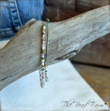 Load image into Gallery viewer, Handmade Dainty Adjustable Yoga Style String Bracelet -or- Anklet