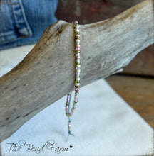 Load image into Gallery viewer, Handmade Dainty Adjustable Yoga Style String Bracelet -or- Anklet