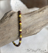 Load image into Gallery viewer, Adjustable Yoga Bracelet with Colorful Czech Glass Picasso Finished Seed Beads