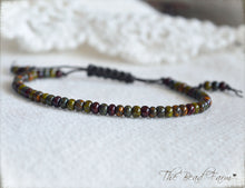 Load image into Gallery viewer, Adjustable Yoga Bracelet with Colorful Czech Glass Picasso Finished Seed Beads