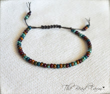 Load image into Gallery viewer, Adjustable Yoga Bracelet with Colorful Czech Glass Picasso Finished Seed Beads