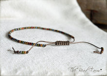 Load image into Gallery viewer, Handmade Dainty Adjustable Yoga Style String Bracelet -or- Anklet