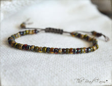 Load image into Gallery viewer, Adjustable Yoga Style Hippie Bracelet with 6/0 Glass Seed Beads