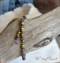 Load image into Gallery viewer, Adjustable Yoga Style Hippie Bracelet with 6/0 Glass Seed Beads
