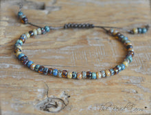Load image into Gallery viewer, Adjustable Yoga Style Hippie Bracelet with 6/0 Miyuki Glass Seed Beads