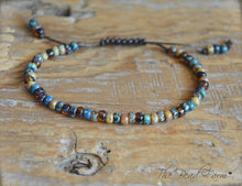 Load image into Gallery viewer, Adjustable Yoga Style Hippie Bracelet with 6/0 Miyuki Glass Seed Beads