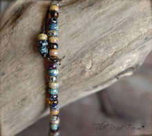 Load image into Gallery viewer, Adjustable Yoga Style Hippie Bracelet with 6/0 Miyuki Glass Seed Beads