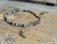 Load image into Gallery viewer, Adjustable Yoga Style Hippie Bracelet with 6/0 Miyuki Glass Seed Beads