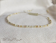 Load image into Gallery viewer, Handmade Dainty Adjustable Yoga Style String Bracelet -or- Anklet