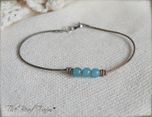 Load image into Gallery viewer, Leather Choker with Natural Stones - Boho Style Choker Necklace - The Bead Farm