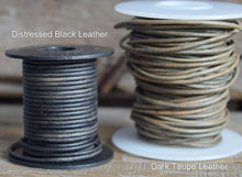 Load image into Gallery viewer, Leather Choker with Natural Stones - Boho Style Choker Necklace - The Bead Farm