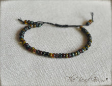 Load image into Gallery viewer, Adjustable Yoga Style Hippie Bracelet with Miyuki 6/0 Glass Seed Beads with Picasso Finish