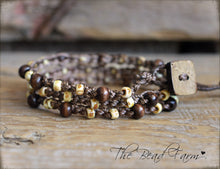 Load image into Gallery viewer, Boho Wrap Bracelet - Crocheted Bead Wrap - The Bead Farm