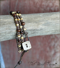 Load image into Gallery viewer, Boho Wrap Bracelet - Crocheted Bead Wrap - The Bead Farm