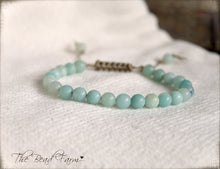 Load image into Gallery viewer, Amazonite Bracelet - Adjustable Yoga Bracelet - The Bead Farm
