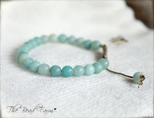 Load image into Gallery viewer, Amazonite Bracelet - Adjustable Yoga Bracelet - The Bead Farm