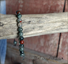 Load image into Gallery viewer, Dragon Blood Jasper Gemstone Bracelet - Adjustable Yoga Bracelet - The Bead Farm