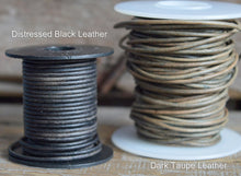 Load image into Gallery viewer, Leather Choker with Natural Stones - Boho Style Choker Necklace for Women - The Bead Farm