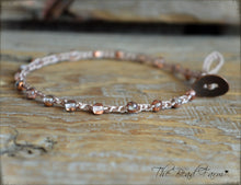 Load image into Gallery viewer, Hand Crocheted Boho Style anklet with Apollo Gold beads - The Bead Farm