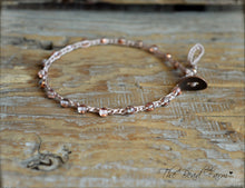 Load image into Gallery viewer, Hand Crocheted Boho Style anklet with Apollo Gold beads - The Bead Farm