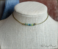 Load image into Gallery viewer, Leather Anklet with Natural Stones - Boho Style Anklet for Women - The Bead Farm