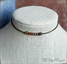 Load image into Gallery viewer, Cutie Picasso Leather Choker - Orange