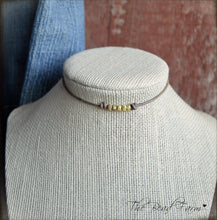 Load image into Gallery viewer, Cutie Picasso Leather Choker - Canary Yellow