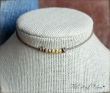 Load image into Gallery viewer, Cutie Picasso Leather Choker - Canary Yellow