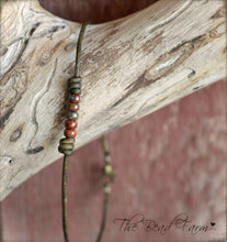 Load image into Gallery viewer, Cutie Picasso Leather Choker - Orange