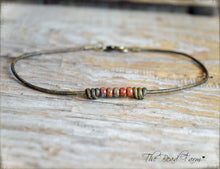 Load image into Gallery viewer, Cutie Picasso Leather Choker - Orange