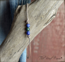 Load image into Gallery viewer, Leather Choker with Natural Stones - Boho Style Choker Necklace for Women - The Bead Farm