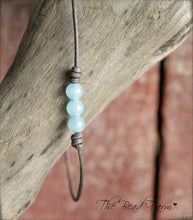Load image into Gallery viewer, Leather Anklet with Natural Stones - Boho Style Anklet for Women - The Bead Farm