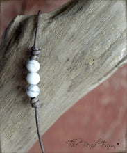 Load image into Gallery viewer, Leather Anklet with Natural Stones - Boho Style Anklet for Women - The Bead Farm