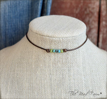 Load image into Gallery viewer, Cutie Picasso Leather Bracelet - Chartreuse, Turquoise, Olivine Blend