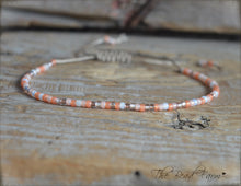 Load image into Gallery viewer, Handmade Dainty Adjustable Yoga Style String Bracelet -or- Anklet