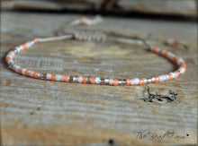 Load image into Gallery viewer, Handmade Dainty Adjustable Yoga Style String Bracelet -or- Anklet