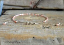 Load image into Gallery viewer, Handmade Dainty Adjustable Yoga Style String Bracelet -or- Anklet