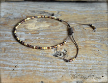 Load image into Gallery viewer, Handmade Dainty Adjustable Yoga Style String Bracelet -or- Anklet