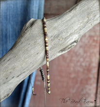 Load image into Gallery viewer, Handmade Dainty Adjustable Yoga Style String Bracelet -or- Anklet