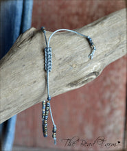 Load image into Gallery viewer, Handmade Dainty Adjustable Yoga Style String Bracelet -or- Anklet