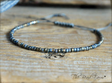 Load image into Gallery viewer, Handmade Dainty Adjustable Yoga Style String Bracelet -or- Anklet