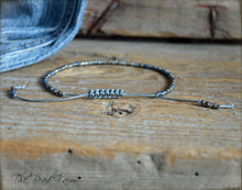 Load image into Gallery viewer, Handmade Dainty Adjustable Yoga Style String Bracelet -or- Anklet