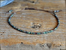Load image into Gallery viewer, Handmade Dainty Adjustable Yoga Style String Bracelet -or- Anklet