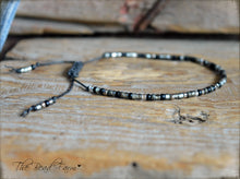Load image into Gallery viewer, Handmade Dainty Adjustable Yoga Style String Bracelet -or- Anklet