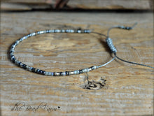 Load image into Gallery viewer, Handmade Dainty Adjustable Yoga Style String Bracelet -or- Anklet