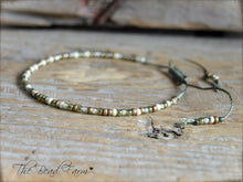 Load image into Gallery viewer, Handmade Dainty Adjustable Yoga Style String Bracelet -or- Anklet