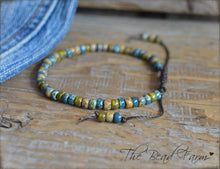 Load image into Gallery viewer, Picasso Seed Bead Bracelet- Adjustable Yoga Bracelet- The Bead Farm